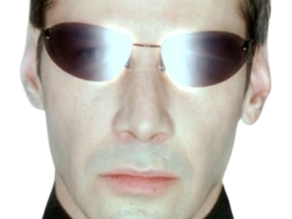 Sticker neo anderson matrix keanu reeves zeff fic bloop par Bl0op