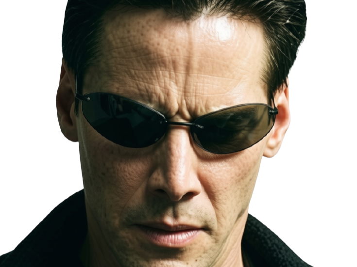 Sticker neo anderson matrix keanu reeves zeff fic bloop par Bl0op