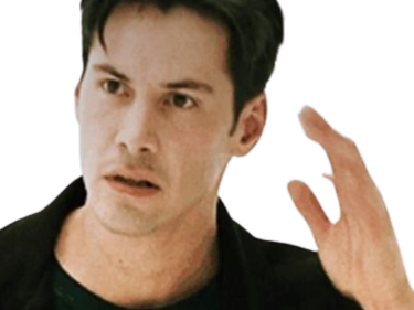 Sticker neo anderson matrix keanu reeves zeff fic bloop par Bl0op