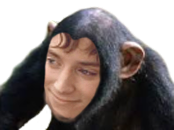 Sticker singe frodon golem gelem par Sakouille