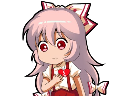 touhou brise kikoojap kokoro mokou coeur
