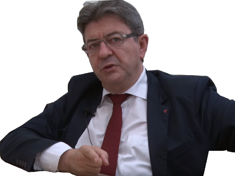 politic serieux doigt melenchon