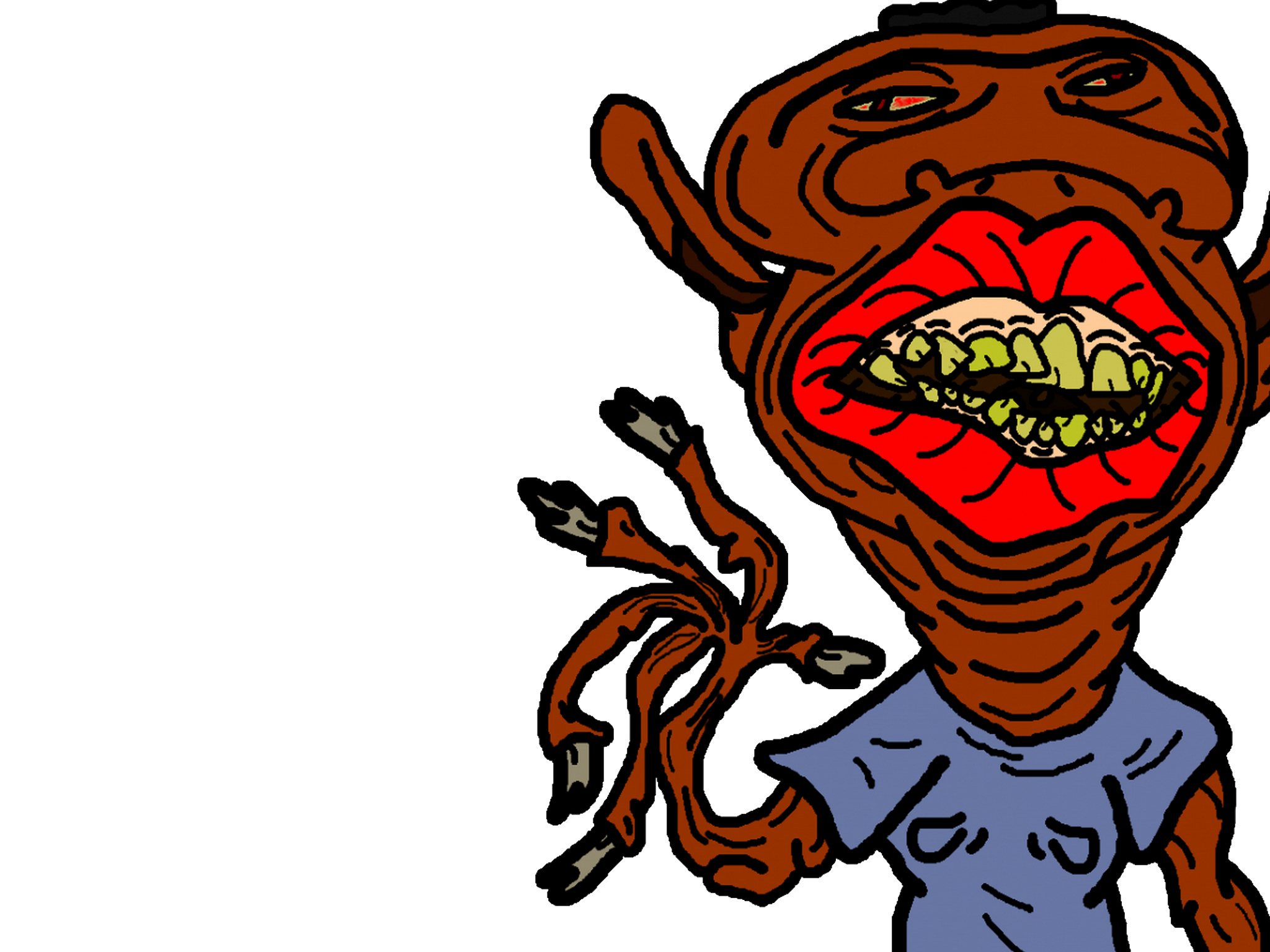 babines noir africain omg creepy