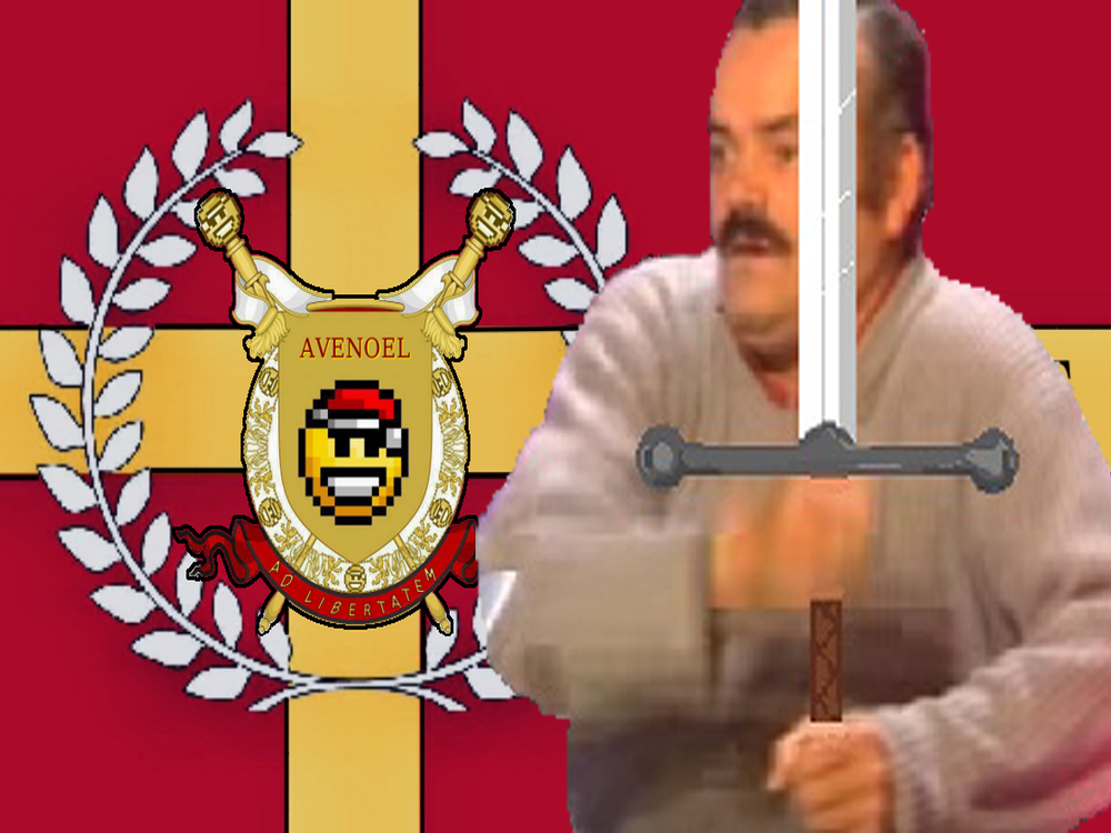 drapeau risitas avenoel guerrier