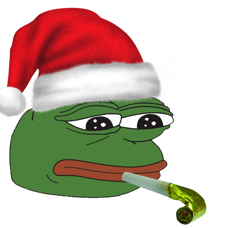 frog noel pepe triste