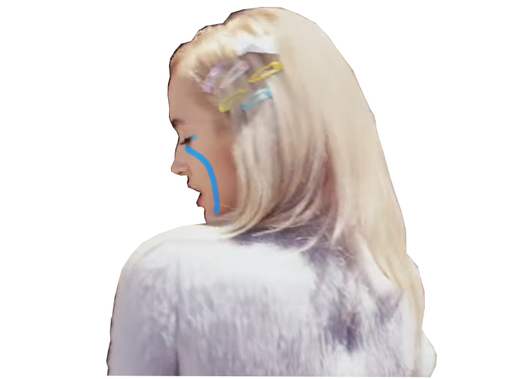 pleure femme fille poppy