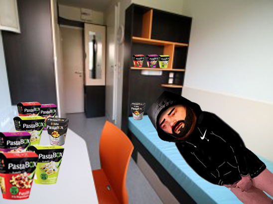couilles pastabox pate barbe risitas nike pasta lit etudiant logement street hoodie crous etude style capuche