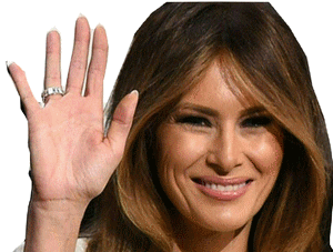 melania chao bye au bisous politic avenoel bientot revoir trump
