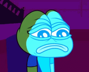 Sticker frog triste risitas pepe par -MadjestiL-