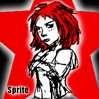 boude sprite rouge communiste