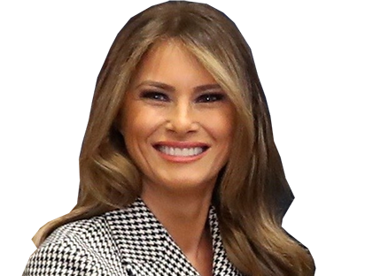 sourir trump melania