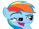 rainbow-other-regard-mlp-pony-bleu-pervers-sourire-my-dash-little