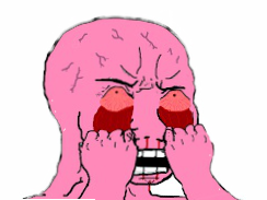 wojak reeee pink