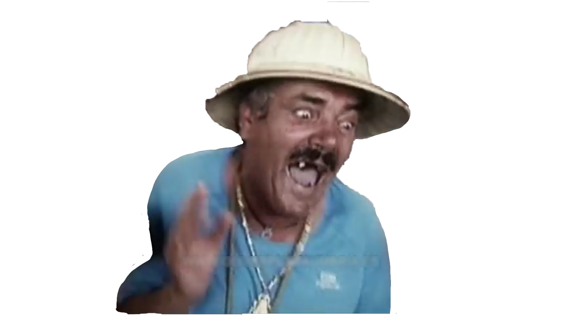 Sticker issou rire risitas dents par Zenoosama