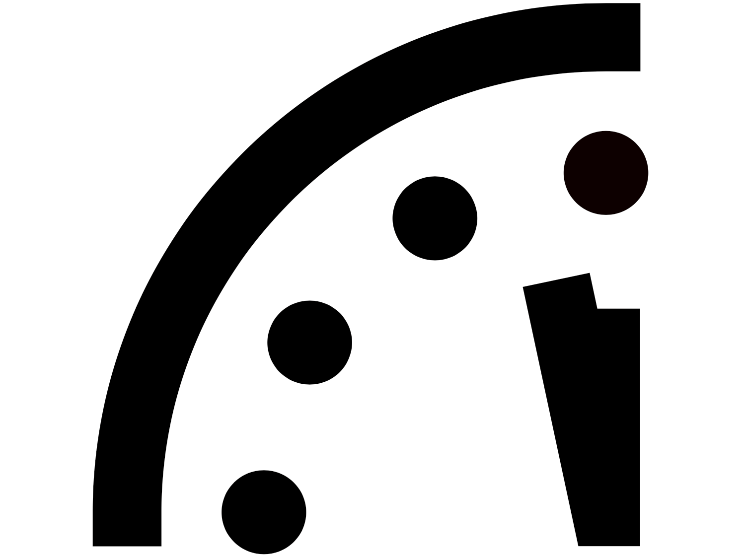 Sticker monde humanite clock horloge par GKP