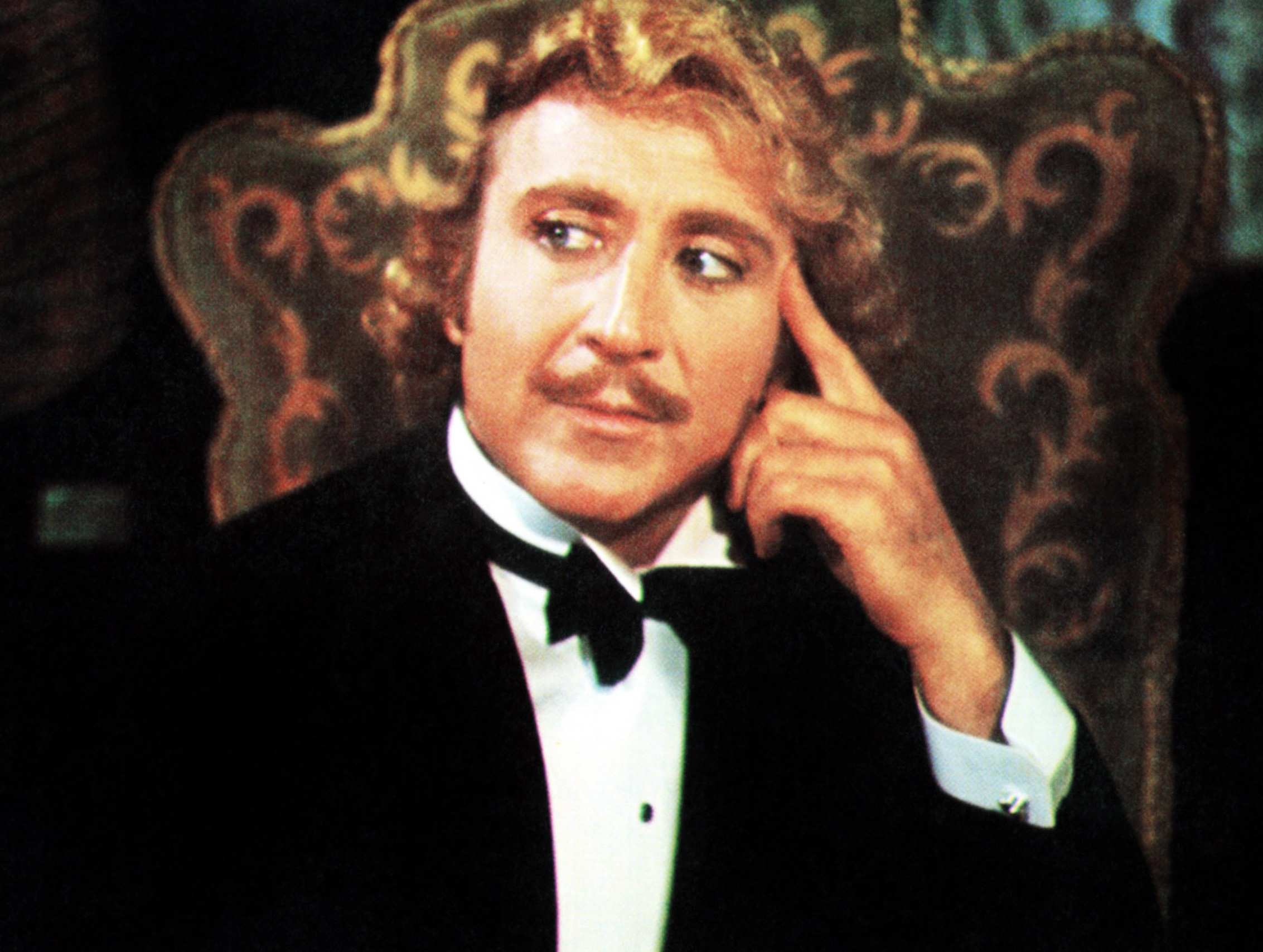 gene classe wonka pensif costume willy siege noble wilder moustache other gentleman