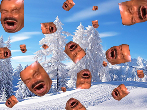 chancla eussou froid neige risitas