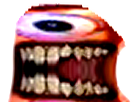Sticker monstre bordel difforme risitas issou aya creepy par Immondice-Creator
