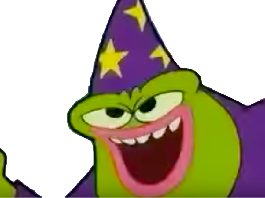 network dean the frog magicien blatt pepe toad grenouille cartoon krankin