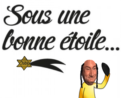 Sticker risitas juif la chance par Larkouille