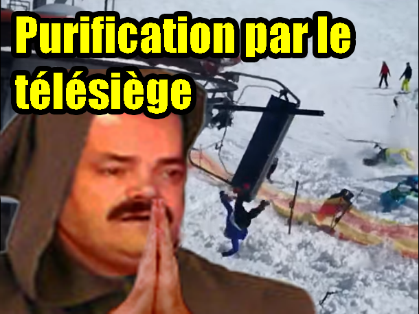 risitas le ski telesiege purification par