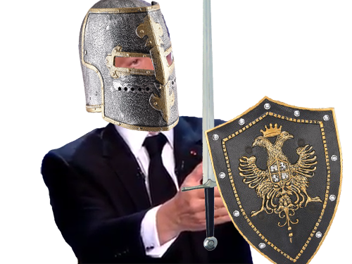 sarko chevalier epee politic