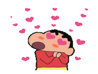 coeur gif love shinchan