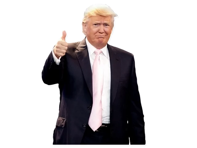 politic trump pouce up thumbs