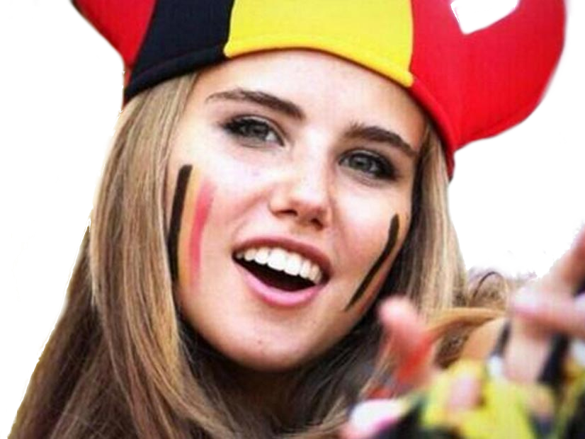 belgique fille 1010 supporter belge