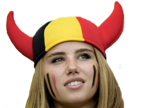 fille belgique 1010 supporter belge