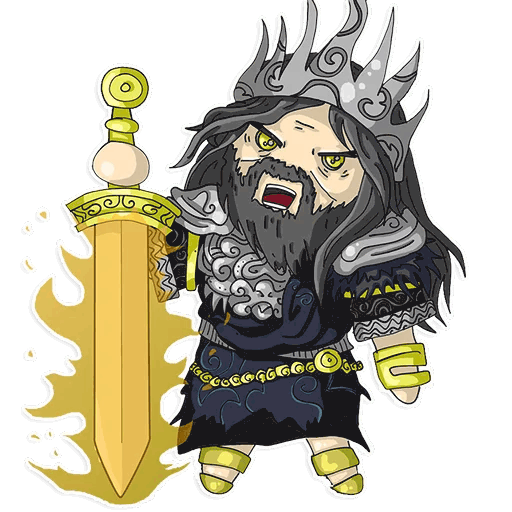 Sticker gwen en risitas colere par Negane