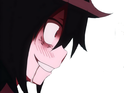 Sticker bave folle tomoko par tipoune