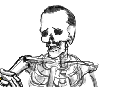 risitas rire squelette