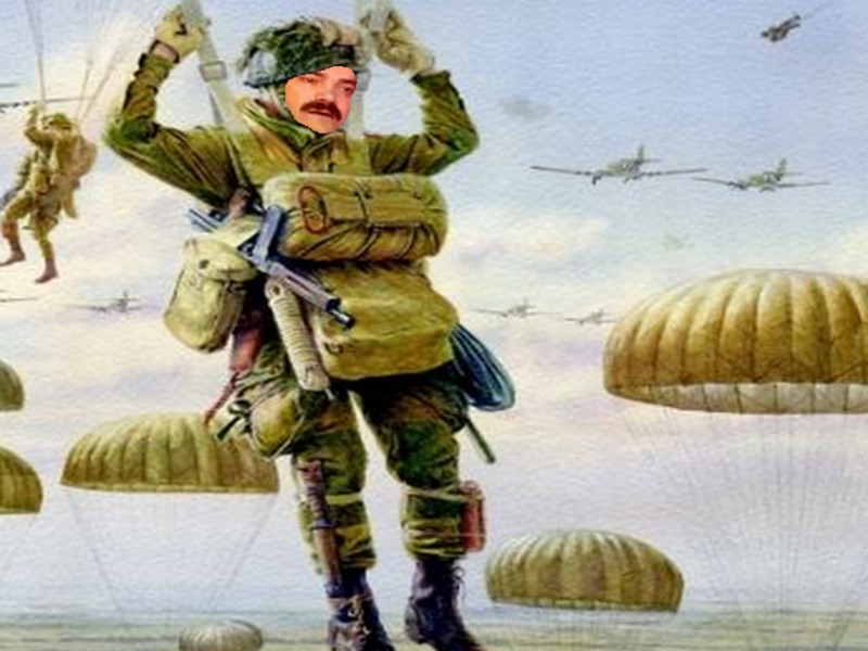 paras risitas militaire guerre parachutiste soldat para