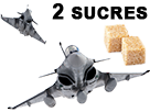 2 deux de rafale sucres chasse avion