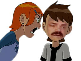 dessin celestin fille gwen 10 forumeur aw tennyson gueule cartoon crie pleure ben10