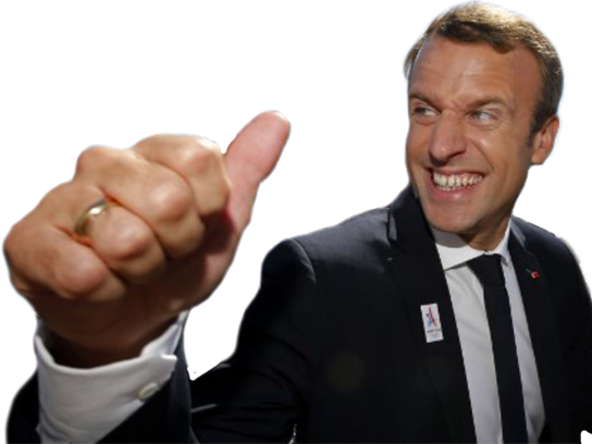 pouce politic crochu juif macron marseille om nez