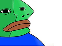 Sticker frog the risitas pepe par Skinnox