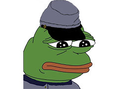 Sticker pepe the frog risitas par Skinnox