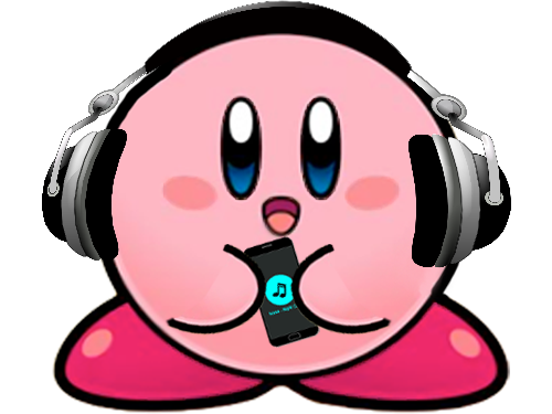 headset heureux rose oreillettes boule melomane musique son kirby casque headphones pasledebile