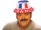 Sticker issou france risitas supporter par 010001100100111