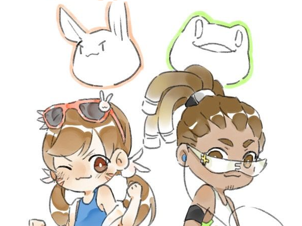 overwatch amour otp risitas musique chibi lucio fps jeu kawaii dva