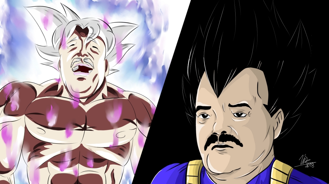 vegeta risitas goku