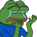 frog pepehands pepe triste larmes
