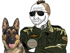 zadiste chien punk berger anarchisme wojak motard rebel revolution allemand manifestation 4chan