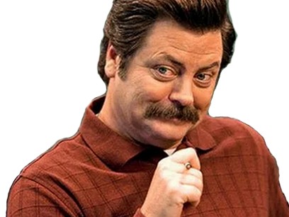 sourire rire ron swanson