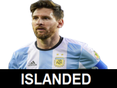 islanded foot messi