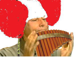 flute pan perruque risitas perou jesus de