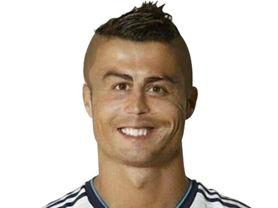 buste football ronaldo sourire