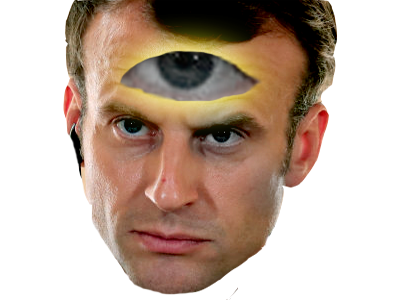 politic lueur peur creepy oeuil emmanuel deter macron medium debile omniscient victoire